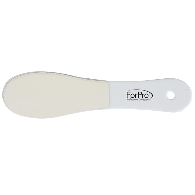 ForPro Professional Collection One ‘N Done Pedi File, Disposable Pedicure File for Feet & Heels, Double-Sided, Black 60/White 180 Grit, 9.5” L, 12-Count