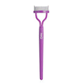 Eyelash Comb Eyebrow Brush MSQ Eyelash Separator Mascara Applicator Eyelash Definer With Comb Cover Arc Designed Cosmetic Brushes Tool (Purple)