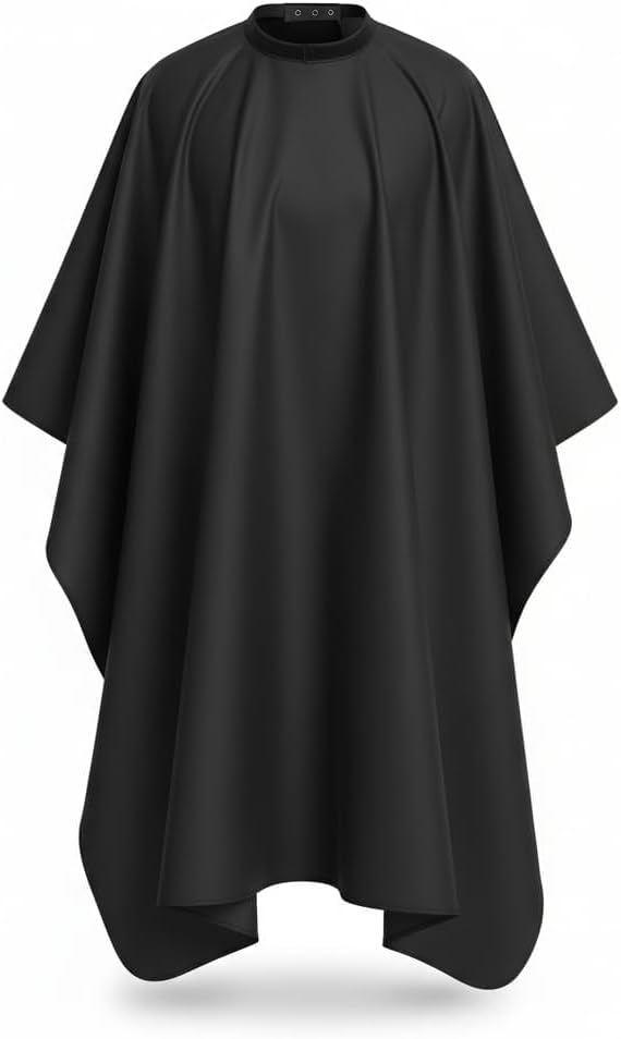 DONNA Professional Hairstyling Cape, Hair Cutting Cape with Extra Long Closure, M to XL, 100% Polyester