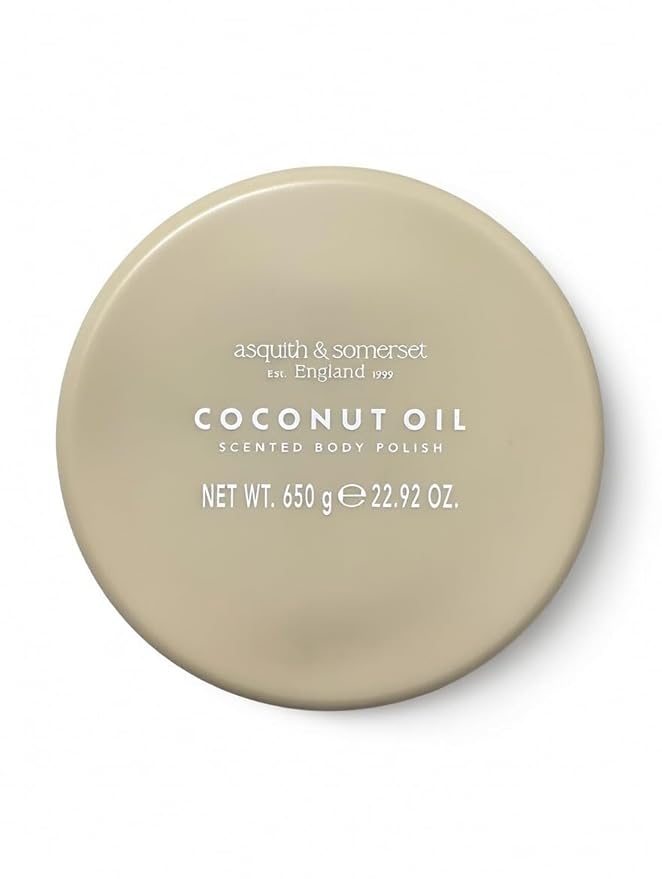 Asquith & Somerset Coconut Oil Scented Body Polish, Exfoliating Skin Scrub, 650g, 22.92 oz