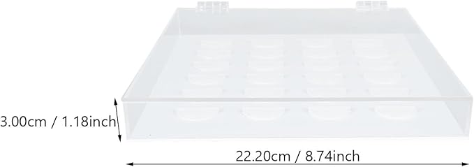 False Eyelash Storage Case Single-layer Acrylic Eyelash Packing Box with Flip Cover Organizer and Display Holder