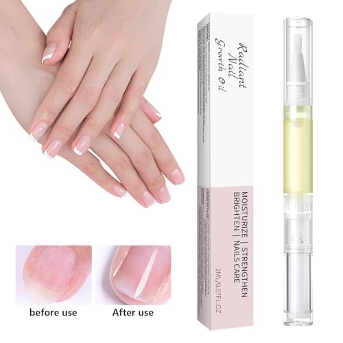 Cuticle Oil Pen, Cuticle Oil for Nail Strengthener, Radiant Nail Growth Oil with Tea Tree Oil, Cuticle Remover Pusher Oil Pen, 4 Pack