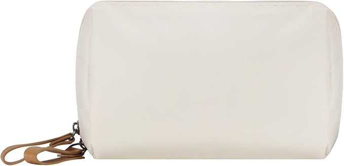 Small Makeup Bag for Purse Portable Waterproof Cosmetic Bag Travel Makeup Pouch for Women (Beige)