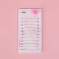 Acrylic Eyelash Pallet For 8 Layers Storage Organizer, Grafting False Eyelashes With 7-15mm Scale Glue Cup Palette, Cosmetic Beauty Extension Supplies (A Marble Pink Pallet)