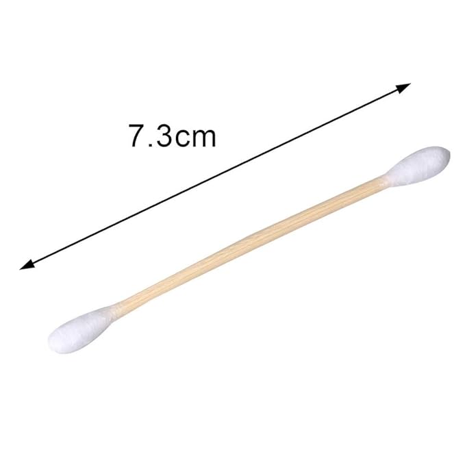 Cotton Swabs, 1200 Count Bamboo Sticks Cotton Swabs Cotton Buds with Wooden Handles For Ears Makeup or Nails Personal Care