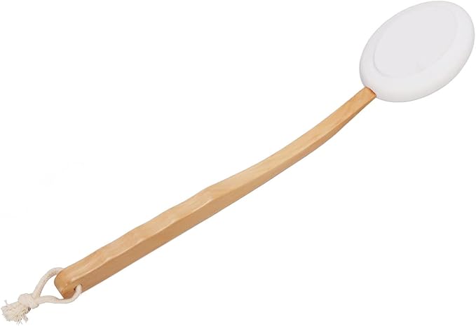 Back Lotion Applicator with Long Handle for Men and Women. Easy Application of Lotions and Shower Gels. Exfoliation and Skin Tool. Suitable for Home Use. Portable Design with 6 Replacemen