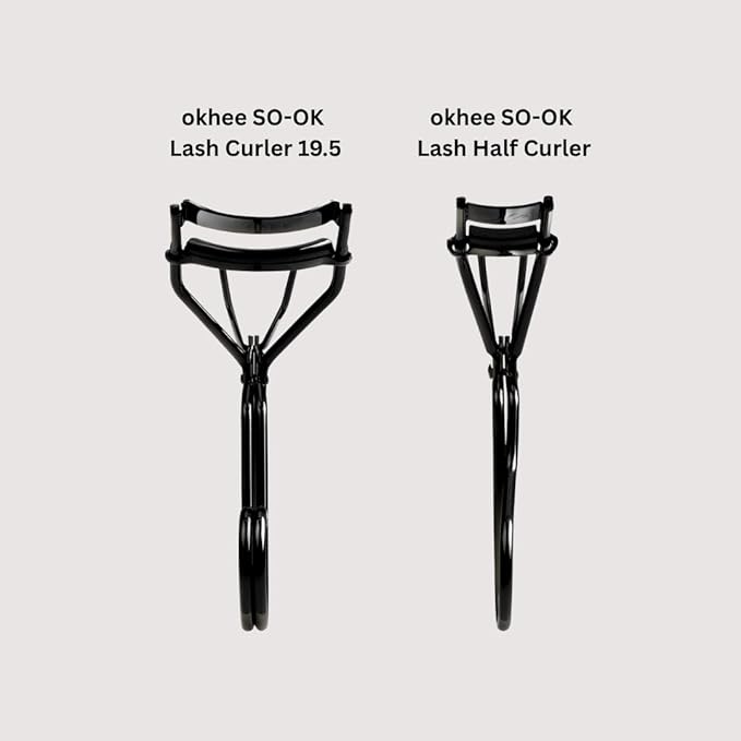 SOO ADOR okhee SO-OK Lash Curler 19.5 – No-Pinch Eyelash Curler with Gentle 19.5 Curve for Precise, Pain-Free Curling – Professional Lash Tool Designed by Korea’s Top Makeup Artist