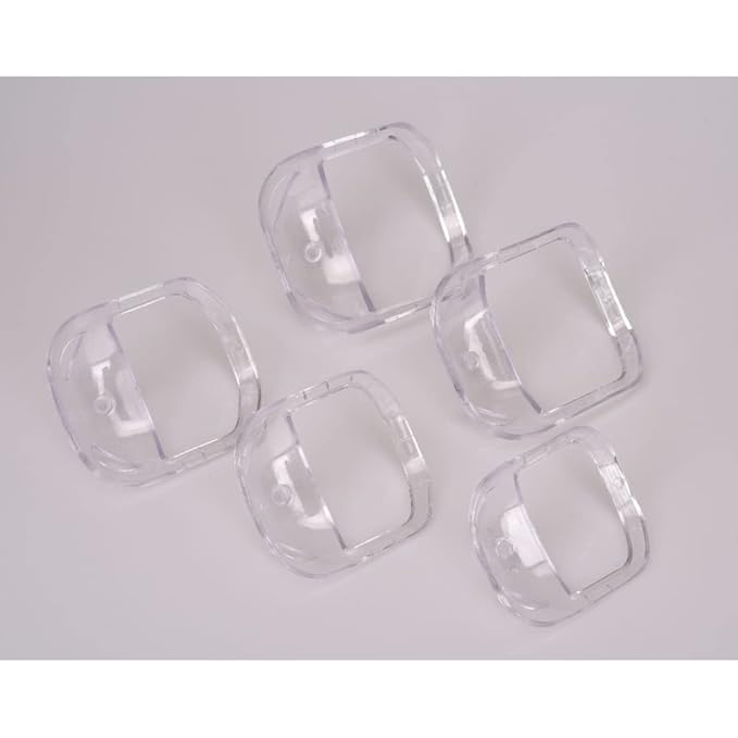 5PCS Transparent Beard Shaper Styling Tool Different Sizes Facial Hair Trimming Guide Grooming Shaper Hair Lineup Tool For Man, beard grooming kit