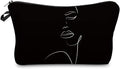 Deanfun Small Makeup Bag for Purse, Waterproof Makeup Bags Roomy Toiletry Pouch Travel Accessories Gifts (55884)