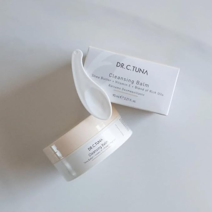 FARMASi DR. C. TUNA Cleansing Balm – Balm-to-Oil Makeup Remover & Moisturizing Cleanser with Shea Butter & Vitamin E – 95 ml / 3.21 fl. oz.