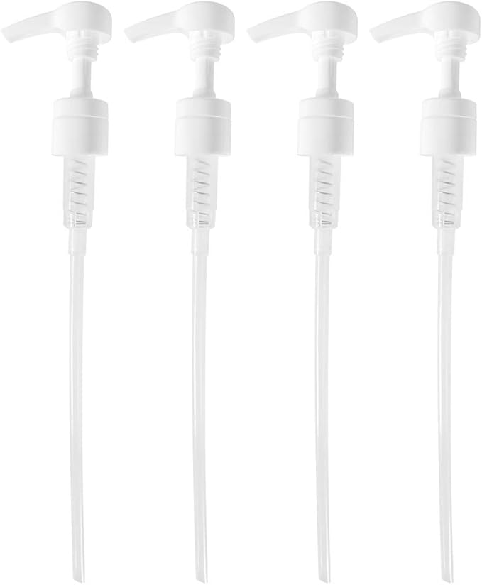 Universal Conditioner & Shampoo Pump | Fits Most Leading Brands of Liter Larger Size Bottles with 1-inch Diameter Opening | Not Compatible with Amika or Joico | White | by Geti Beauty