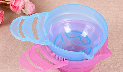 3PCS Plastic Hair Dye Tint Bowl Professional Beauty Salon Hairdresser Coloring Bowl DIY Hair Essence Treatment Special Bowl of Hair Oil Salon Dedicated Dyeing Tools Color Random