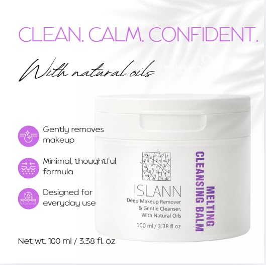 Melting Cleansing Balm 3.4fl.oz/100ml - Clean Balm, Gentle Makeup Remover, Face Cleanser, Oil Based Cleanser, Natural Skincare with Botanical Aroma Oil, Vegan, For All Skin Types