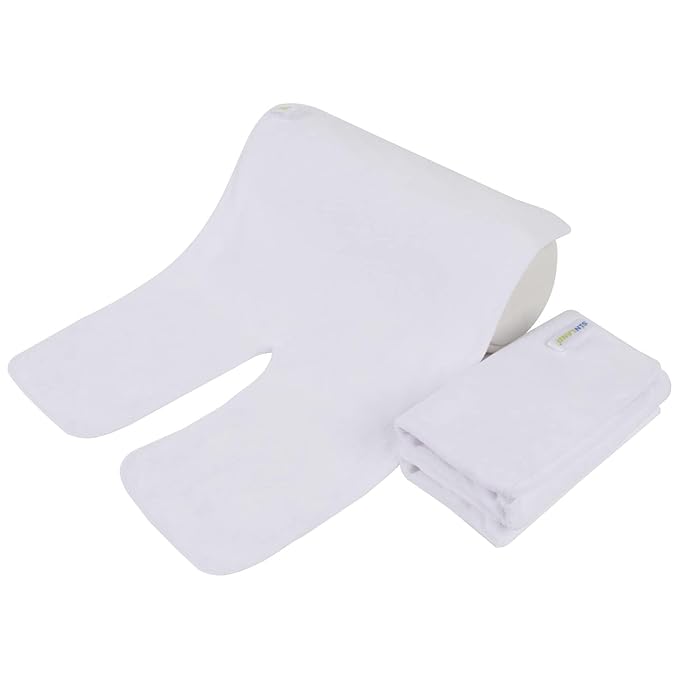 SINLAND Microfiber Esthetician Towels for Facials Mask Removing Face Wrap Soft Facial Cloth with Split Design Spa Towels for Facial Steam Massage and Cleansing