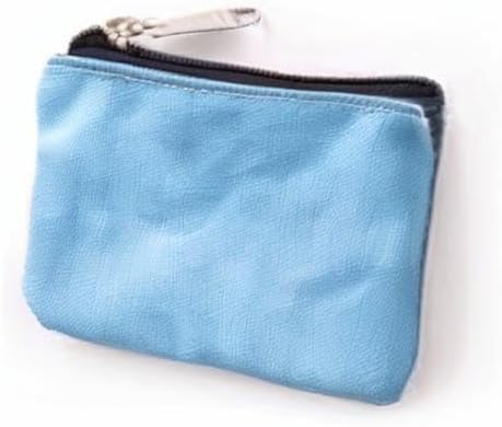 HappyDaily 6 Pack Canvas Zipper Bags Small Makeup Bags Lipstick Cosmatic Organizer Storage Pouch Carrying Purse (Pink/Hotpink/Sky Blue/Purple/Orange/Grey, (3.1" x 5.1"))