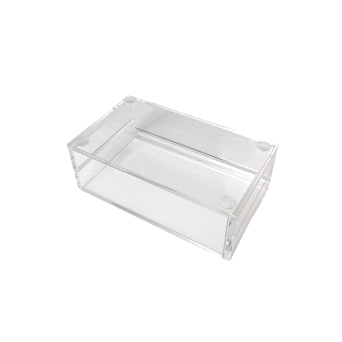 Two Layers Eyelash Grafting Pallet with Cover, Dust-proof Acrylic Lash Tile holder, Eyelash Extensions Storage Gasket Pads 2 Tiers for Beginners Beauty Artist Salon (White)