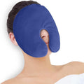 NEWGO Heating Pad Sinus Relief Mask Moist Heat Face Eye Mask Microwavable, Warm Compress for Sinus Pressure Relief, Migraine, Tension Headache Relief - Blue