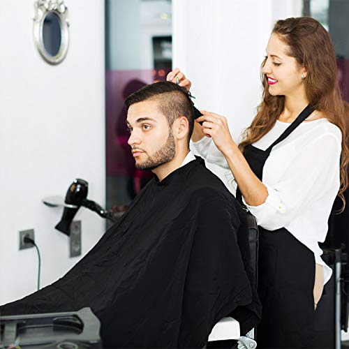 SATINIOR 4 Pcs Cape for Hair Cutting Waterproof Stylist Cape for Salon Coloring Hair, Strings & Adjustable Snap Closure