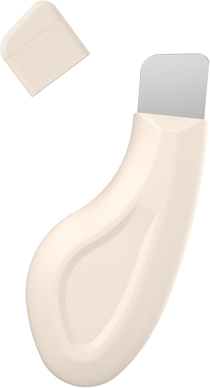 Silicone Nose Blackhead Remover/Face Spatula for Deep Cleaning Black Head Removal.Mild and Safe Skin Scrubber for Remove Facial and Nose Ehead（Beige）
