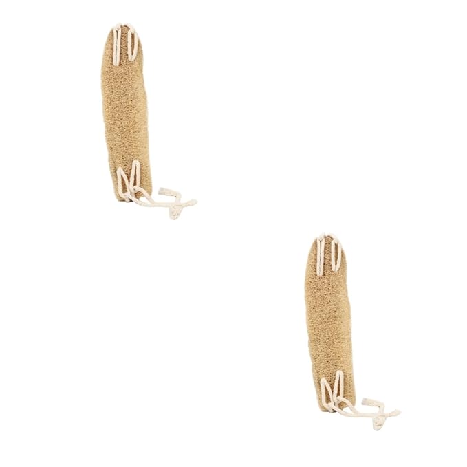 minkissy 2pcs Back Scrubber Exfoliating Band Natural Loofah Back Washer for Shower and Bath Soft Comfortable Material for Cleaning Skin and Pores Bathing Accessory for Family