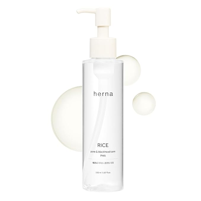Rice Pore Care PHA Blackhead Remover Cleansing Oil - Makeup & Blackhead Remover, Pore Care with PHA & 10 Seed Oils, Lightweight Pore Cleanser, for Normal & Oily Skin 5.07fl.oz(150ml)