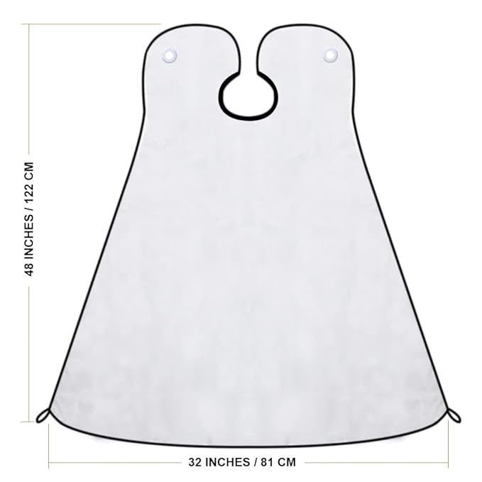 Beard Shaving Catcher Bib - The Smart Way to Shave - Beard Trimming Apron & Shaving Cape - Perfect Grooming Gift or Men's Birthday Gift - by Mobi Lock