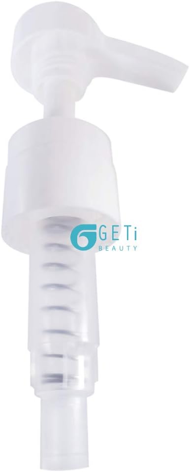 2-Pack Liter 33.8 oz Shampoo Conditioner Pump Dispenser | Fits Most Salon Brand Liter Size Bottles with a 1-inch Wide Opening | Not Compatible with Joico or Amika Bottles | White | by Geti Beauty