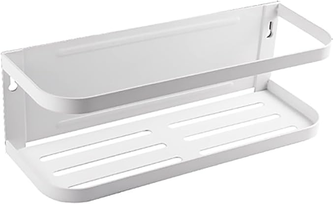Multi-Layer Magnet Rack, Refrigerator Racks Bathroom Countertop Storage Shelf Cosmetic Organizer Holder Kitchen Spice Rack, Decorative Storage,White