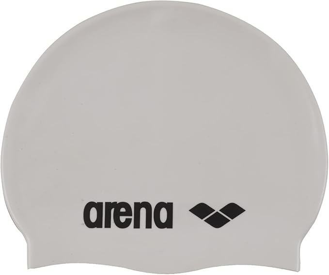 Arena Classic Unisex Soft Silicone Swim Cap for Women and Men, Intensive Training Comfortable Non-Slip Long Hair Swimming Hat
