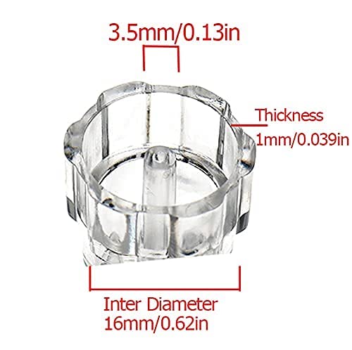 Elitzia Plastic Microderma Heads Facial Aqua Peel Tips Water Peeling Caps Facial Care Skin Cleaning Tool Beauty Machine Replacement Spare Parts 8pcs Per Set （Transparent）