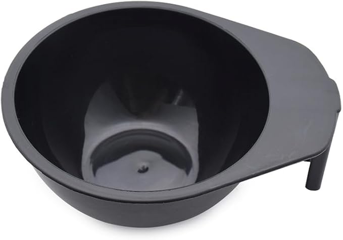 lasenersm 2 Pieces Hair Color Mixing Bowl Hair Color Bowl Hair Dye Bowl Applicator Bowl Plastic Color Mixing Tint Bowls Hair Dyeing Bowls Dyeing Coloring Tool for Home Salon Hairdressing, Black