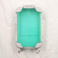 HBZGTLAD 10pcs false eyelashes packaging box pink luggage lashes suitcase mink lashes packing fluffy and curly case empty (Blue-green)