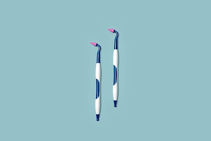 Gum Stimulator Rubber Tip Stimulator, Gum Massager and Interdental Tool – Pack of 2 Gum Stimulators with Ergonomic Handle, Latex-Free