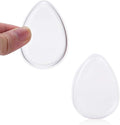Washable Silicone Sponge Jelly Applicator for Cream Gel Foundation - Face Silisponge Cosmetic Beauty Makeup Tools Blender White 2PCS