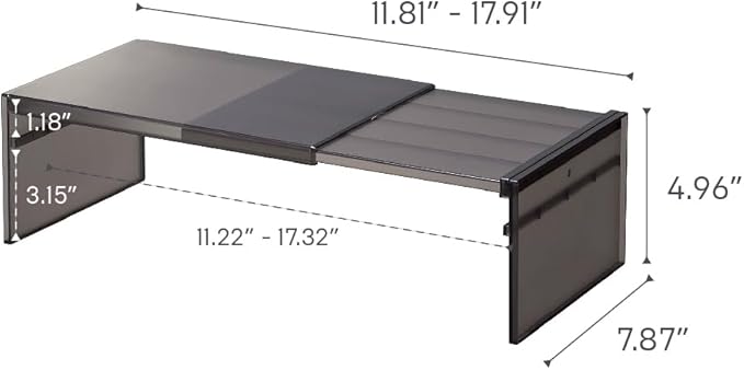 Yamazaki Home Tower Adjustable Extendable Refrigerator Storage Rack - 2-Level Height Adjustable Shelf For Fridge Organization - Customizable Width, Easy Assembly, Fits 2L Bottles - Plastic -