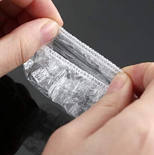 100PCS Ear Protector Caps Disposable Elastic Clear Shower Water Ear Covers Large For Hair Dye, Shower, Bathing, Spa Home Use Hotel and Hair Salon