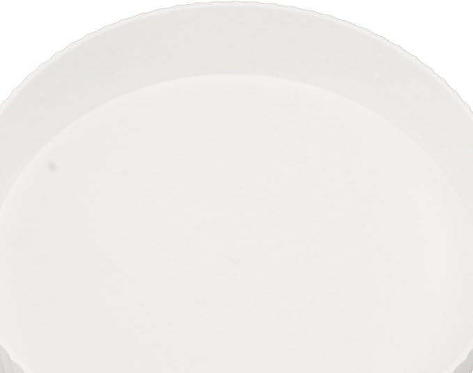 Fydun Rotating Plate, 360 Degree Storage Rack Organizer Round Cosmetic Shelf Basket Turntable for Kitchen Cabinet Pantry Small White Lazy Susans Refrigerator (White)