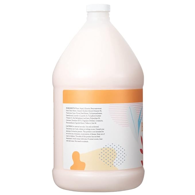 Ginger Lily Farms Botanicals Soothing Butter Lotion for Dry Skin, Coco Mango, 100% Vegan & Cruelty-Free, Coconut Mango Scent, 1 Gallon (Pack of 4)