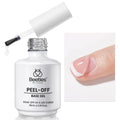 Beetles Peel Off Gel Base Coat: 15ml Peel Off Base Coat for Gel Nail Polish, Soak Off-Free Easy Removal without Damage, Long Lasting for Weak Thin Nails