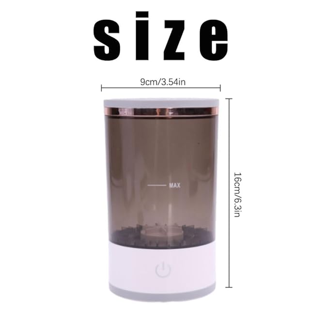 Cosmetic Brush Cleaner, Electric Makeup Brush Cleaning Machine with Silicone Mat, Automatic Spinning Brush Washer for Professional and Synthetic Brushes, Quick Cleaning Tool