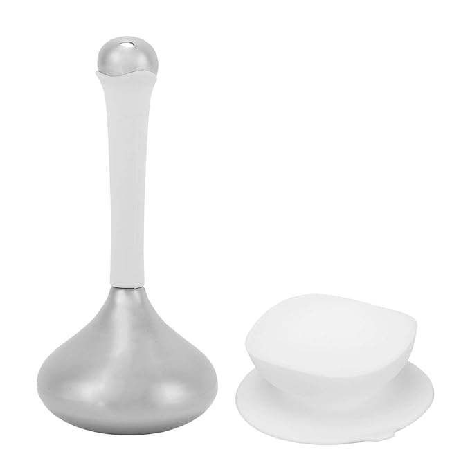 FILFEEL Ice Globes 304 Stainless Steel Cryo Stick with Silicone Base for Facial Skincare and Eye, Portable Spa Tool
