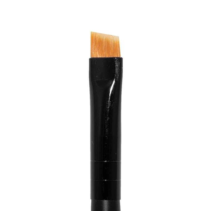Palladio Angle Liner Brush, Tapered Makeup Brush, Precise Definition, Short, Stiff Brush, Perfect Detail, Flawless Straight Lines, Smooth Finish, Synthetic Natural Bristles, Comfortable Grip