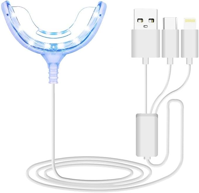 Gum Stimulator with Blue Light Therapy – Oral Care for Gum Health, Fresh Breath & Plaque Removal, Rechargeable & Portable, Gum Support for Healthy Smile