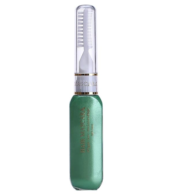 Temporary Hair Mascara Washable Temporary Hair Color Chalk Hair Dye Stick Non-toxic Instant Dye(Green)