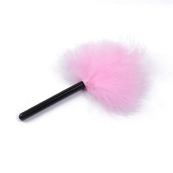 Easy Makeup Powder Puff -Soft Fluffy Turkey Villus, Craft, Natural Powder-Throwing Beauty Tool (Pink)