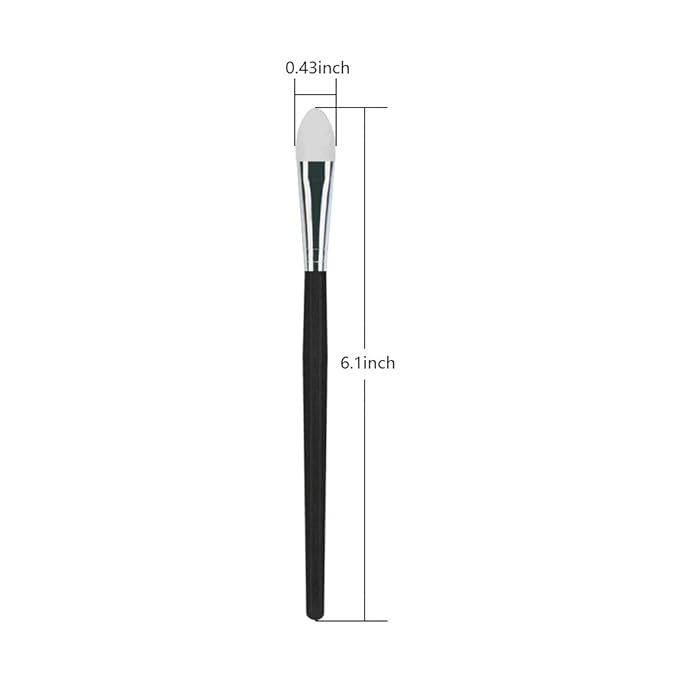 LORMAY 3 Pcs Silicone Eyeshadow and Lip Mask Makeup Brushes, Professional Tools for Applying Cream or Liquid Eye Shadows and Lip Colors