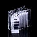 8 Layers Acrylic Eyelash Storage Organizer, Cosmetic Makeup Container Box, Clear Case Cabinet Display Used for Eyelash Salons (8 Layers)