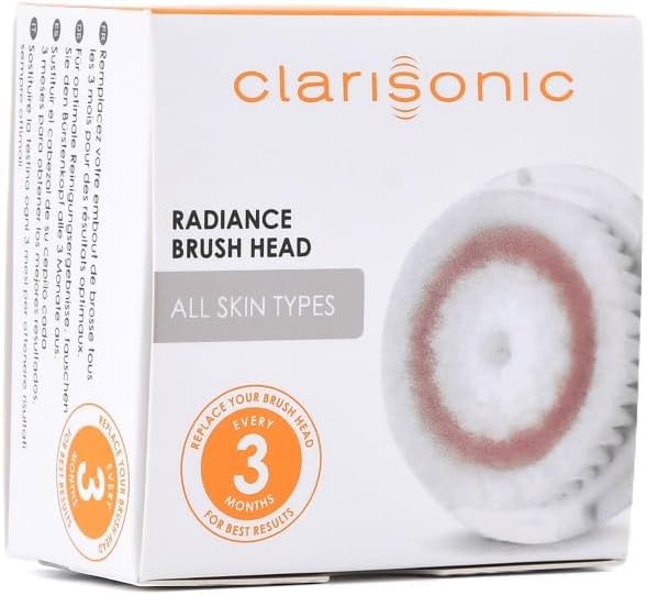 Clarisonic Radiance Facial Cleansing Brush Head Replacement | Compatible with Mia 1, Mia 2, Mia Fit, Alpha Fit, Smart Profile Uplift and Alpha Fit X, Pack of 2 (4Count)