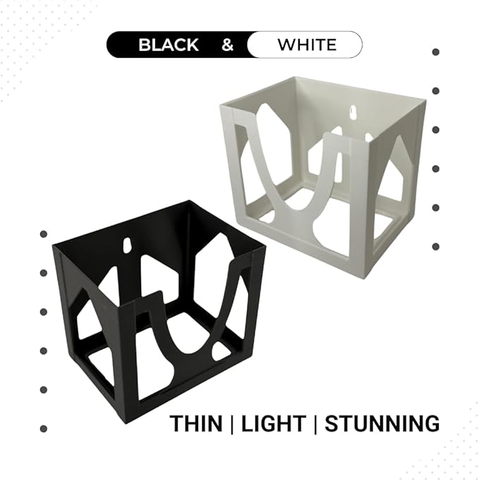 Sneeze Eaze Wall-Mounted Tissue Box Holder - Space-Saving Design - Easy Loading & Stylish Home Decor - Versatile Installation Options - Perfect for Home, Office & School - Made in The USA (Black)