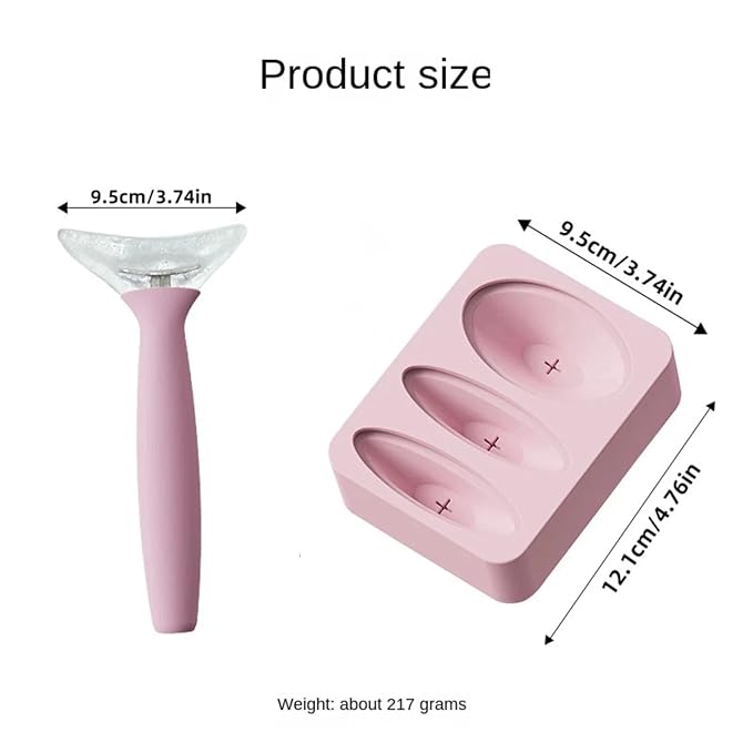 Women's Facial Ice Roller Can Tighten Skin, Relieve Headaches and Dizziness, and is A Physical Cooling Tool That Can Be Frozen and Reused.
